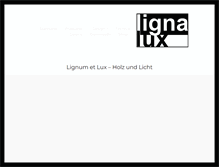 Tablet Screenshot of lignalux.com